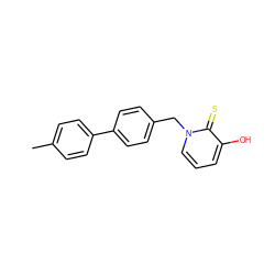 Cc1ccc(-c2ccc(Cn3cccc(O)c3=S)cc2)cc1 ZINC000095591791