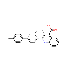 Cc1ccc(-c2ccc3c(c2)CCc2c-3nc3ccc(F)cc3c2C(=O)O)cc1 ZINC000026844635