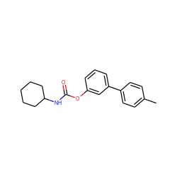 Cc1ccc(-c2cccc(OC(=O)NC3CCCCC3)c2)cc1 ZINC000013583451