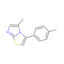 Cc1ccc(-c2csc3ncc(C)n23)cc1 ZINC000098174435