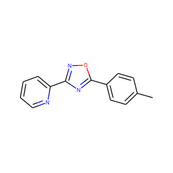 Cc1ccc(-c2nc(-c3ccccn3)no2)cc1 ZINC000000238255