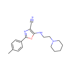 Cc1ccc(-c2nc(C#N)c(NCCN3CCCCC3)o2)cc1 ZINC000000071070