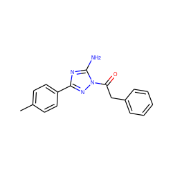 Cc1ccc(-c2nc(N)n(C(=O)Cc3ccccc3)n2)cc1 ZINC000000616167