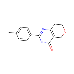 Cc1ccc(-c2nc3c(c(=O)[nH]2)COCC3)cc1 ZINC000096283590