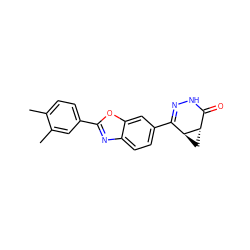 Cc1ccc(-c2nc3ccc(C4=NNC(=O)[C@@H]5C[C@@H]45)cc3o2)cc1C ZINC000139329124