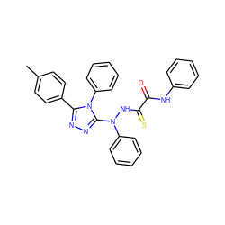 Cc1ccc(-c2nnc(N(NC(=S)C(=O)Nc3ccccc3)c3ccccc3)n2-c2ccccc2)cc1 ZINC000008685062