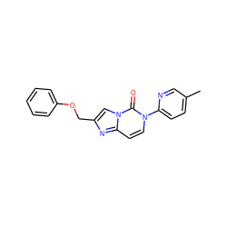 Cc1ccc(-n2ccc3nc(COc4ccccc4)cn3c2=O)nc1 ZINC000203690094