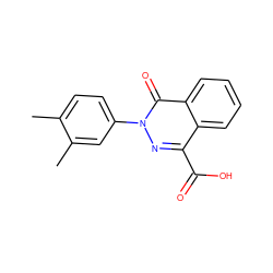 Cc1ccc(-n2nc(C(=O)O)c3ccccc3c2=O)cc1C ZINC000006923910