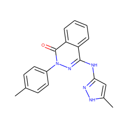 Cc1ccc(-n2nc(Nc3cc(C)[nH]n3)c3ccccc3c2=O)cc1 ZINC000038237791