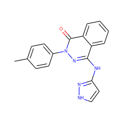 Cc1ccc(-n2nc(Nc3cc[nH]n3)c3ccccc3c2=O)cc1 ZINC000066099900