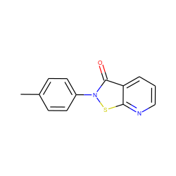 Cc1ccc(-n2sc3ncccc3c2=O)cc1 ZINC000034088047