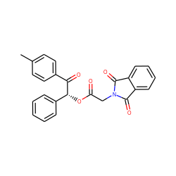 Cc1ccc(C(=O)[C@H](OC(=O)CN2C(=O)c3ccccc3C2=O)c2ccccc2)cc1 ZINC000001164477