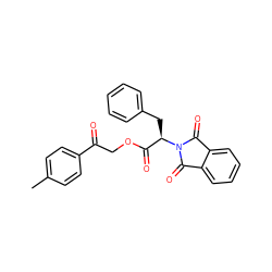 Cc1ccc(C(=O)COC(=O)[C@@H](Cc2ccccc2)N2C(=O)c3ccccc3C2=O)cc1 ZINC000000670060