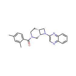 Cc1ccc(C(=O)N2CC[C@@H]3CN(c4cnc5ccccc5n4)[C@@H]3C2)c(C)c1 ZINC000169701372