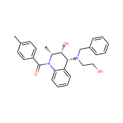 Cc1ccc(C(=O)N2c3ccccc3[C@@H](N(CCO)Cc3ccccc3)[C@@H](O)[C@H]2C)cc1 ZINC000096941842