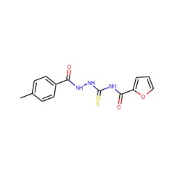 Cc1ccc(C(=O)NNC(=S)NC(=O)c2ccco2)cc1 ZINC000004950463