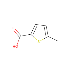 Cc1ccc(C(=O)O)s1 ZINC000000152267