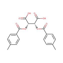 Cc1ccc(C(=O)O[C@H](C(=O)O)[C@@H](OC(=O)c2ccc(C)cc2)C(=O)O)cc1 ZINC000001592488