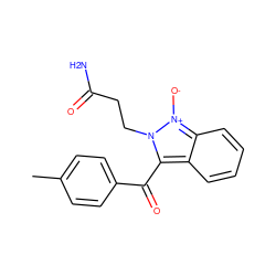 Cc1ccc(C(=O)c2c3ccccc3[n+]([O-])n2CCC(N)=O)cc1 ZINC000015934849