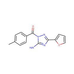 Cc1ccc(C(=O)n2nc(-c3ccco3)nc2N)cc1 ZINC000000350104