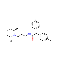 Cc1ccc(C(C(=O)NCCCN2[C@H](C)CCC[C@H]2C)c2ccc(C)cc2)cc1 ZINC000013733993