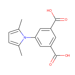 Cc1ccc(C)n1-c1cc(C(=O)O)cc(C(=O)O)c1 ZINC000000244517