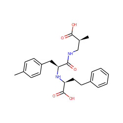 Cc1ccc(C[C@H](N[C@@H](CCc2ccccc2)C(=O)O)C(=O)NC[C@H](C)C(=O)O)cc1 ZINC000072116176