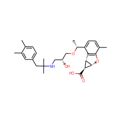 Cc1ccc(CC(C)(C)NC[C@@H](O)CO[C@H](C)c2ccc(C)c3c2[C@@H]2[C@H](O3)[C@H]2C(=O)O)cc1C ZINC000653829422