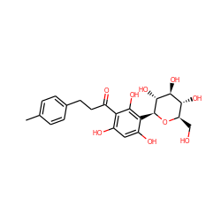 Cc1ccc(CCC(=O)c2c(O)cc(O)c([C@@H]3O[C@H](CO)[C@@H](O)[C@H](O)[C@H]3O)c2O)cc1 ZINC001772617665