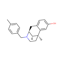 Cc1ccc(CN2CC[C@]3(C)c4cc(O)ccc4C[C@H]2[C@H]3C)cc1 ZINC000013740355