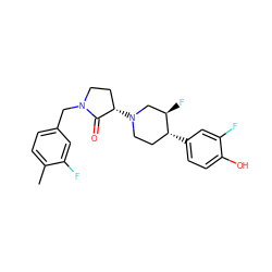 Cc1ccc(CN2CC[C@H](N3CC[C@@H](c4ccc(O)c(F)c4)[C@H](F)C3)C2=O)cc1F ZINC001772631288