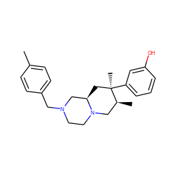 Cc1ccc(CN2CCN3C[C@H](C)[C@](C)(c4cccc(O)c4)C[C@@H]3C2)cc1 ZINC000035075215