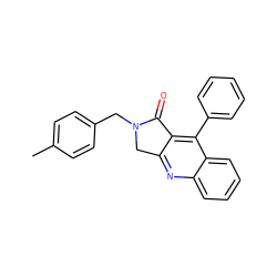 Cc1ccc(CN2Cc3nc4ccccc4c(-c4ccccc4)c3C2=O)cc1 ZINC000013862476