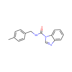 Cc1ccc(CNC(=O)n2cnc3ccccc32)cc1 ZINC001772615701