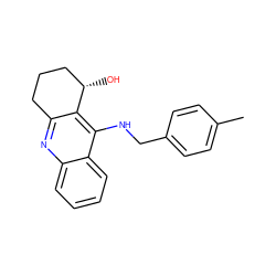 Cc1ccc(CNc2c3c(nc4ccccc24)CCC[C@@H]3O)cc1 ZINC000014946509