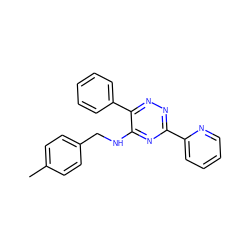 Cc1ccc(CNc2nc(-c3ccccn3)nnc2-c2ccccc2)cc1 ZINC000095568255