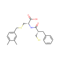 Cc1ccc(CSC[C@@H](NC(=O)[C@@H](CS)Cc2ccccc2)C(=O)O)cc1C ZINC000026495171