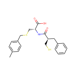 Cc1ccc(CSC[C@@H](NC(=O)[C@H](CS)Cc2ccccc2)C(=O)O)cc1 ZINC000026494564