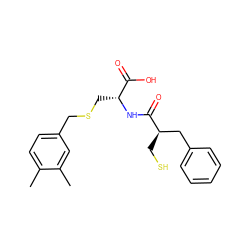 Cc1ccc(CSC[C@@H](NC(=O)[C@H](CS)Cc2ccccc2)C(=O)O)cc1C ZINC000026497885