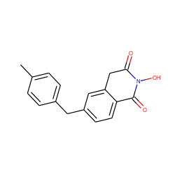 Cc1ccc(Cc2ccc3c(c2)CC(=O)N(O)C3=O)cc1 ZINC000299867962