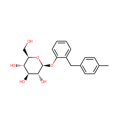 Cc1ccc(Cc2ccccc2O[C@@H]2O[C@H](CO)[C@@H](O)[C@H](O)[C@H]2O)cc1 ZINC000003964762