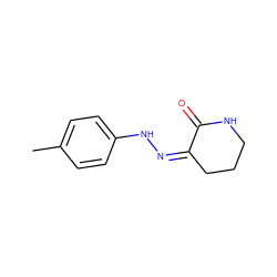 Cc1ccc(N/N=C2/CCCNC2=O)cc1 ZINC000004084560