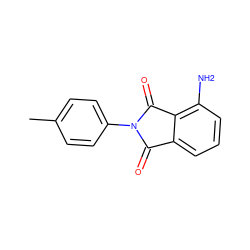 Cc1ccc(N2C(=O)c3cccc(N)c3C2=O)cc1 ZINC000000360744