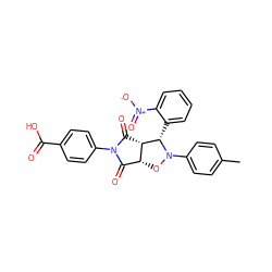 Cc1ccc(N2O[C@@H]3C(=O)N(c4ccc(C(=O)O)cc4)C(=O)[C@@H]3[C@@H]2c2ccccc2[N+](=O)[O-])cc1 ZINC000084723852