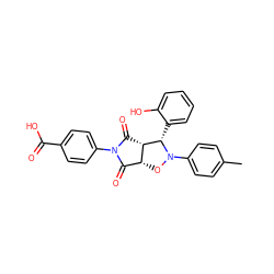 Cc1ccc(N2O[C@@H]3C(=O)N(c4ccc(C(=O)O)cc4)C(=O)[C@@H]3[C@@H]2c2ccccc2O)cc1 ZINC000084671884