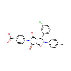 Cc1ccc(N2O[C@H]3C(=O)N(c4ccc(C(=O)O)cc4)C(=O)[C@H]3[C@@H]2c2cccc(Cl)c2)cc1 ZINC000101520888