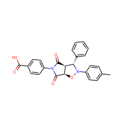 Cc1ccc(N2O[C@H]3C(=O)N(c4ccc(C(=O)O)cc4)C(=O)[C@H]3[C@@H]2c2ccccc2)cc1 ZINC000084713940