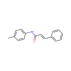 Cc1ccc(NC(=O)/C=C/c2ccccc2)cc1 ZINC000000285168