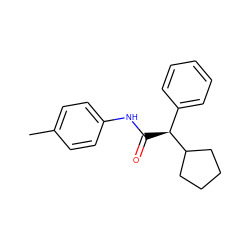 Cc1ccc(NC(=O)[C@@H](c2ccccc2)C2CCCC2)cc1 ZINC000002209388