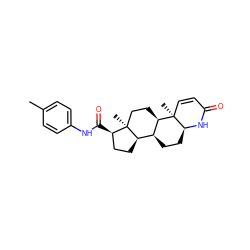 Cc1ccc(NC(=O)[C@@H]2CC[C@@H]3[C@@H]4CC[C@@H]5NC(=O)C=C[C@]5(C)[C@@H]4CC[C@]23C)cc1 ZINC000026954489